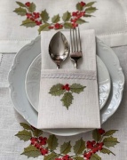 Khăn napkin trang trí Giáng Sinh theo yêu cầu